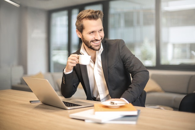 Businessman Taking a Coffee Businessman Taking a Coffee