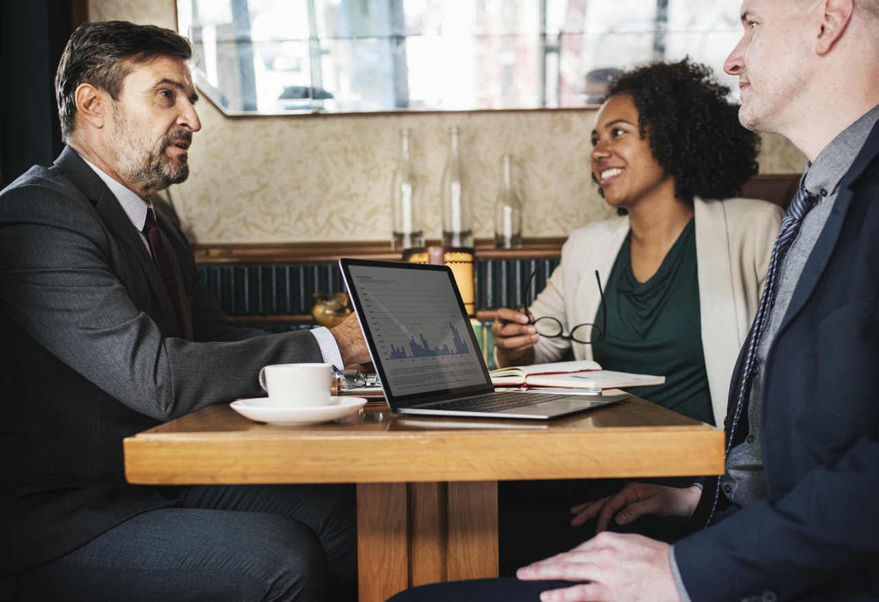 Businessman Having a Meeting Businessman Having a Meeting
